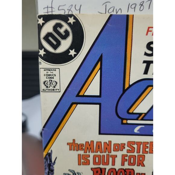 Action Comics #584 (1987) 1st John Byrne Art / 1st app Post Crisis Superman - Picture 2 of 7